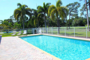 Golf course view & heated pool home